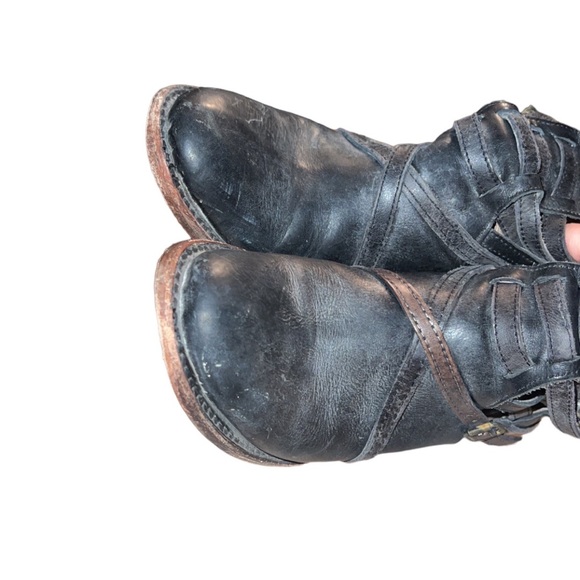 SOLD Freebird Stair Distressed Leather Ankle Booties - Picture 8 of 9